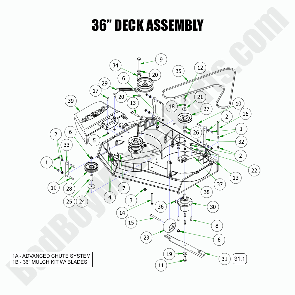 2022 Revolt 36" Deck Assembly